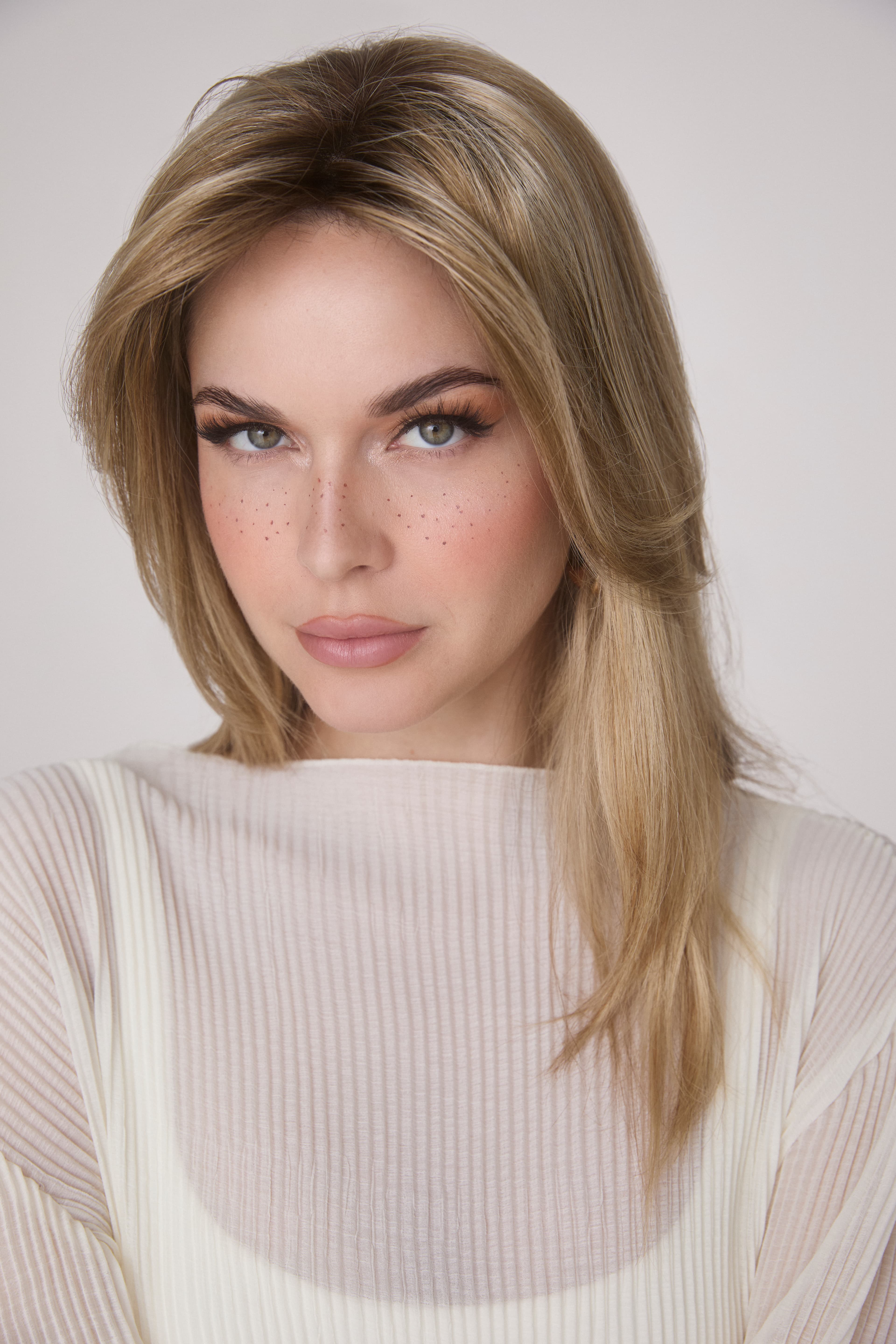 Mono Enhancers & Lookbook in Medium TP Mono Creamy Toffee (Rooted)