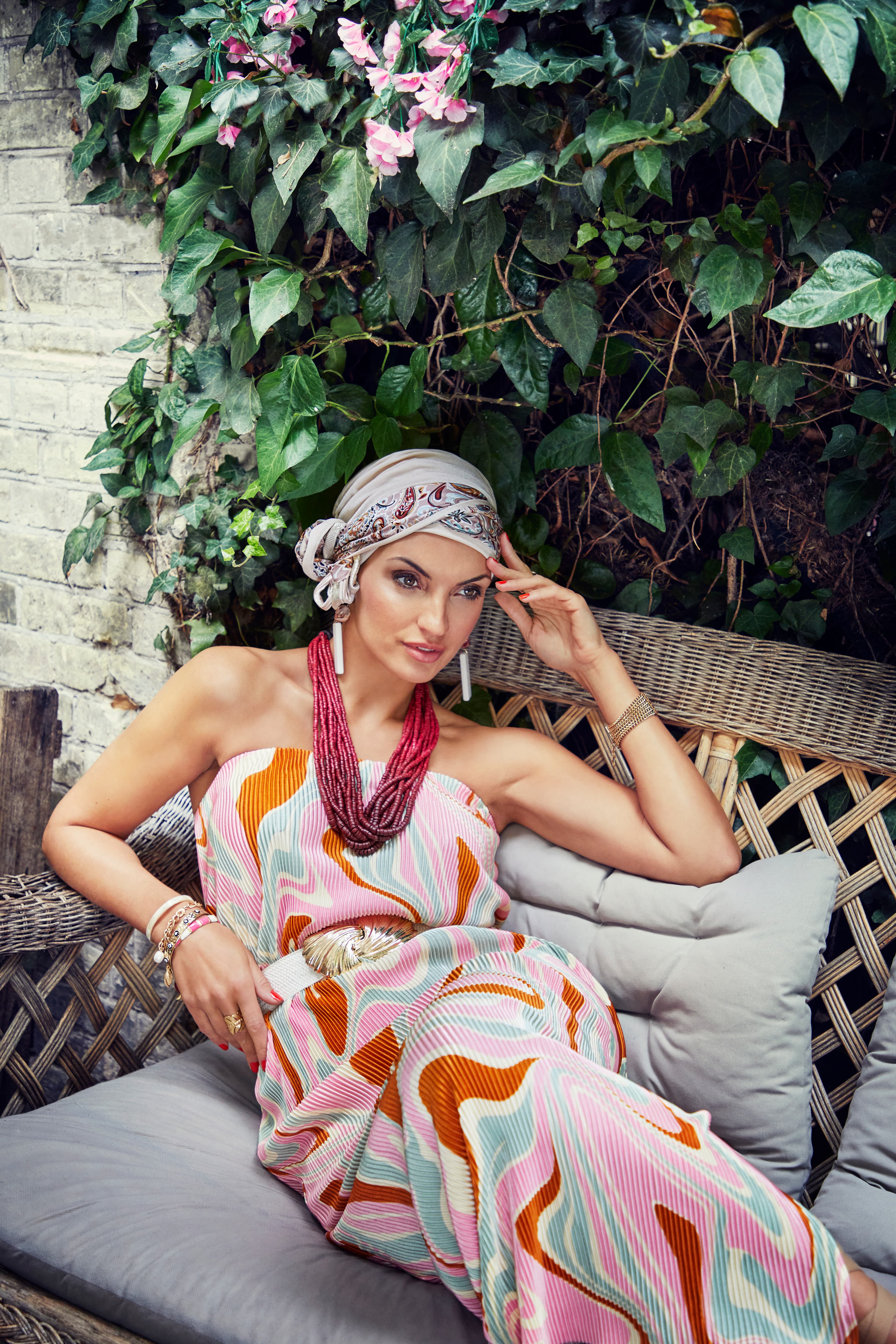 Scarlett Boho Layered Turban - Medical Bamboo Turban