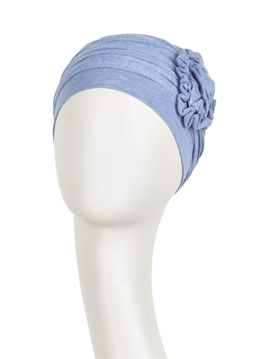 Lotus Turban - 0469 Light Blue Melange