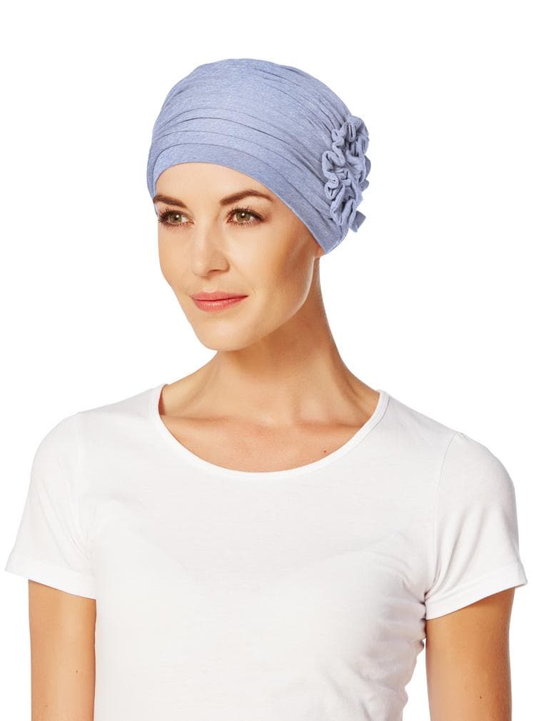 Lotus Turban - 0469 Light Blue Melange