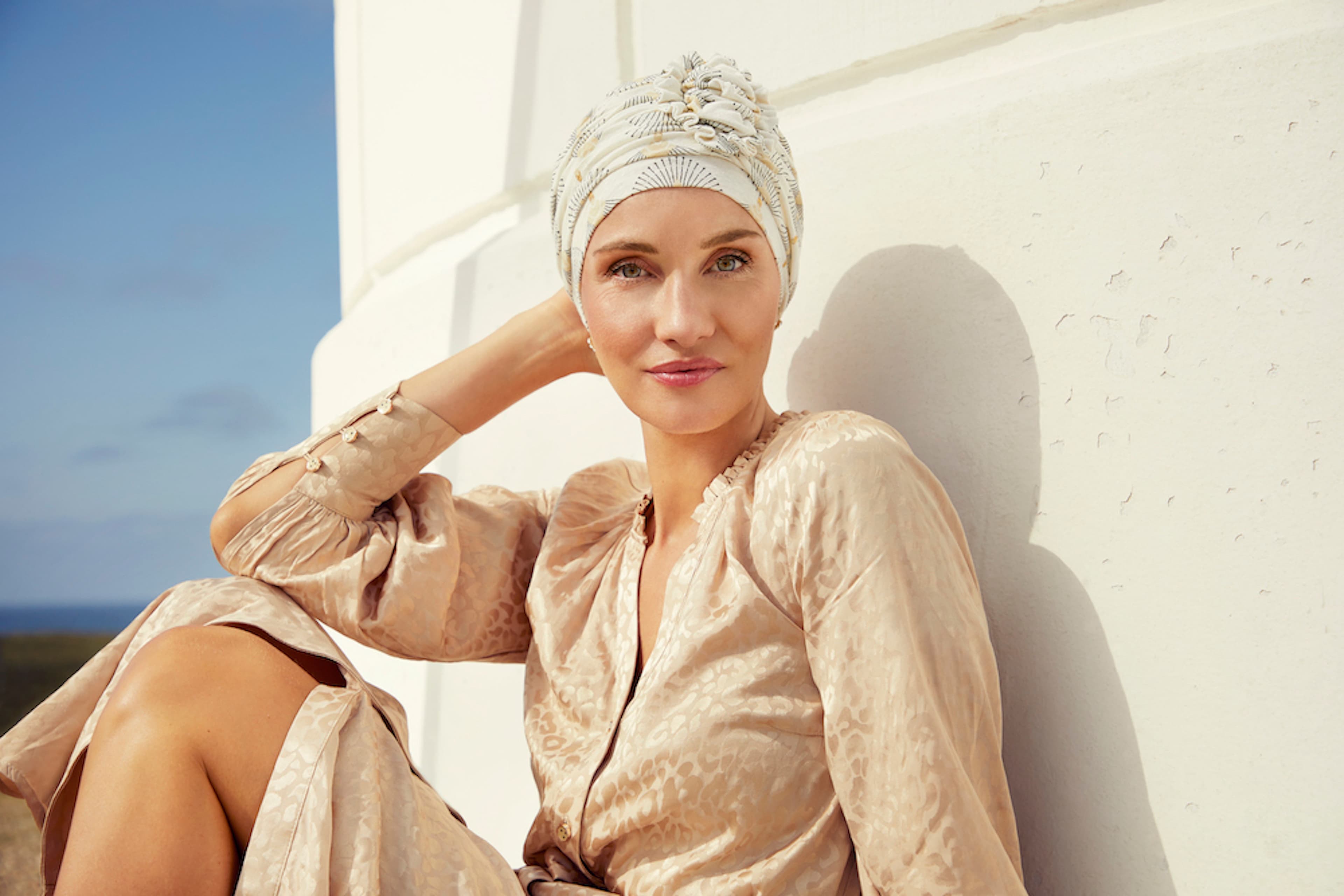 Lotus Turban - 0752 Peacock Cream