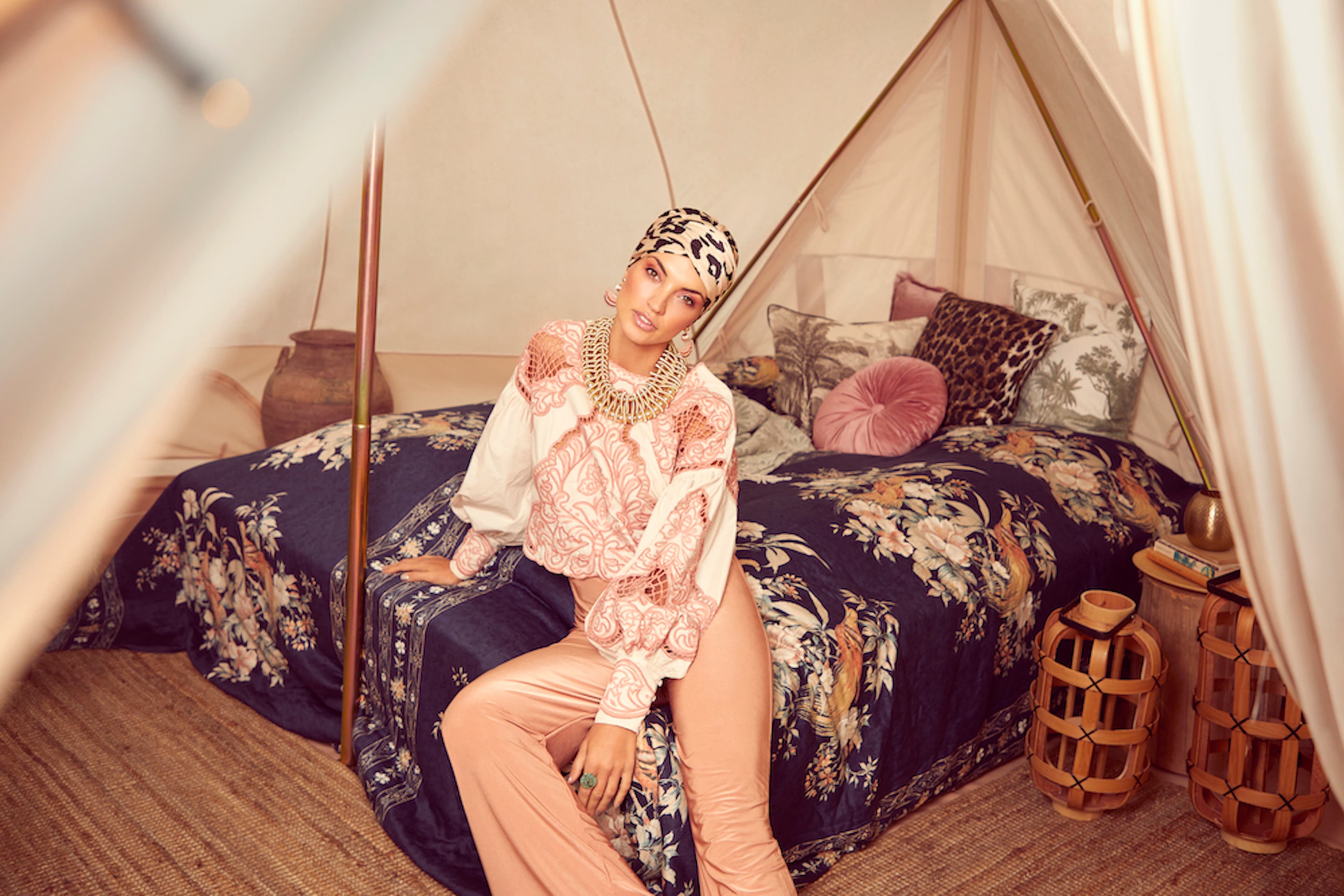 Sapphire Boho Turban - 0785 leo Exclusive