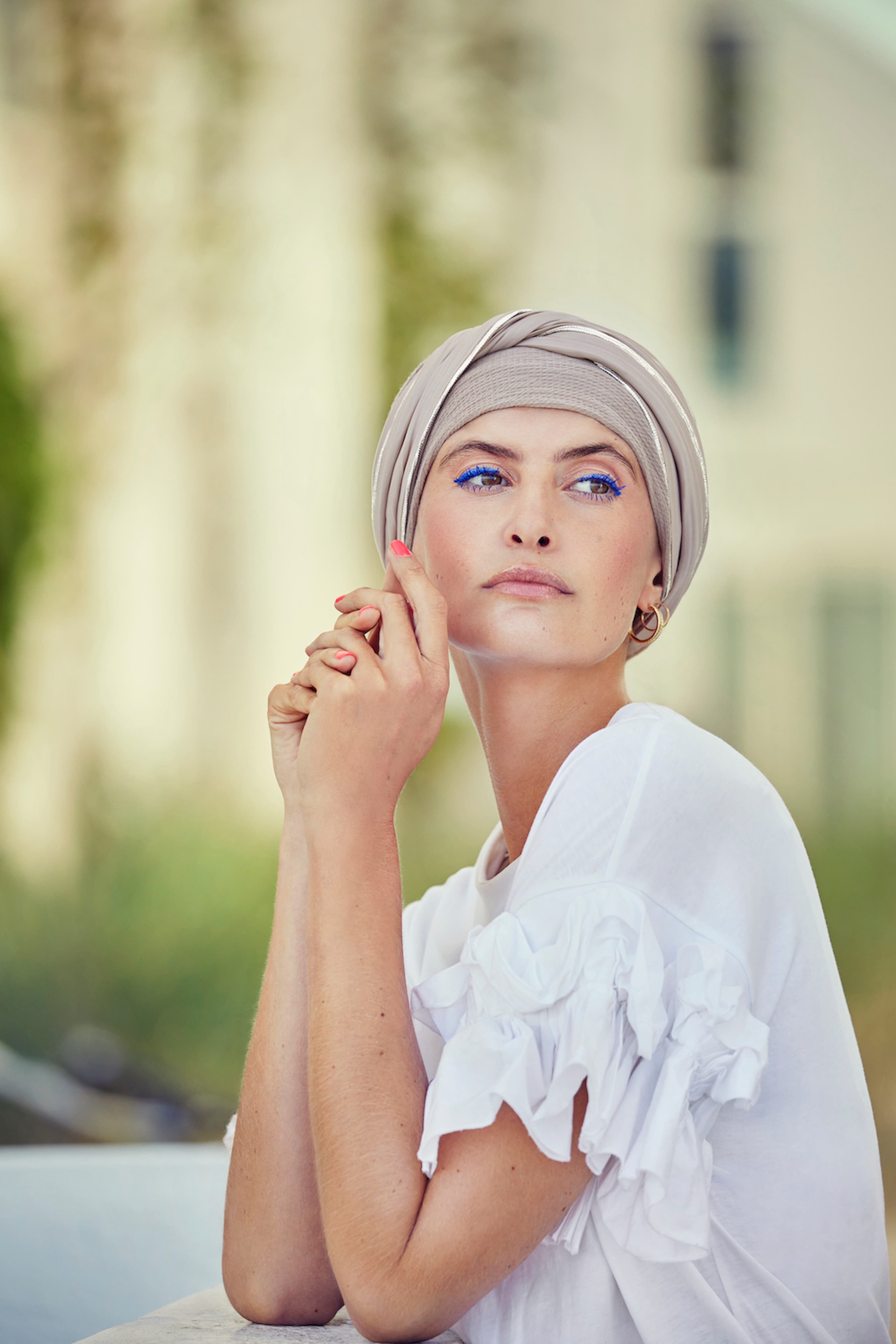 Emy V Turban - 0776 Beige Gold