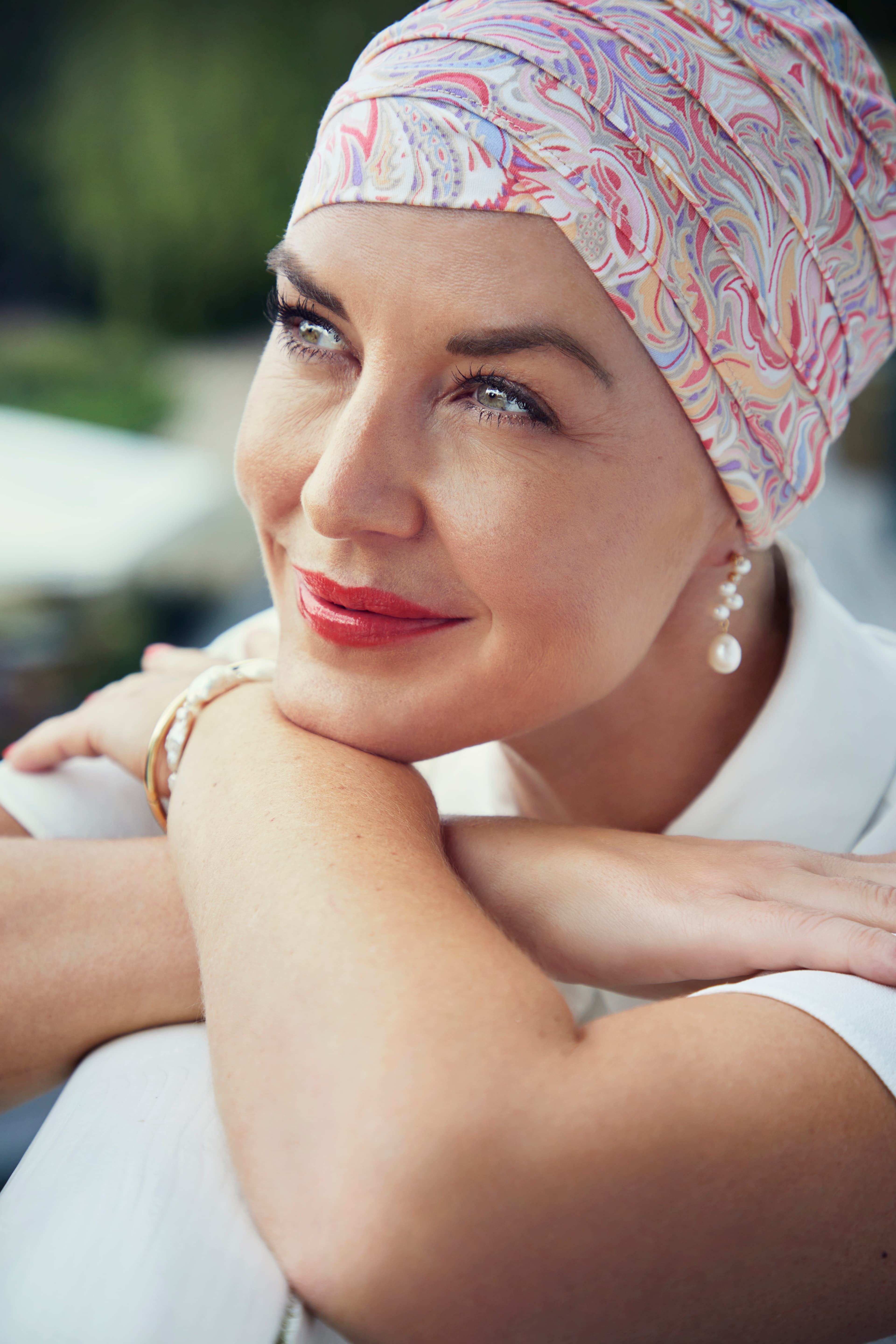 Yoga Turban - Printed 2000 0912 Energetic Flowers