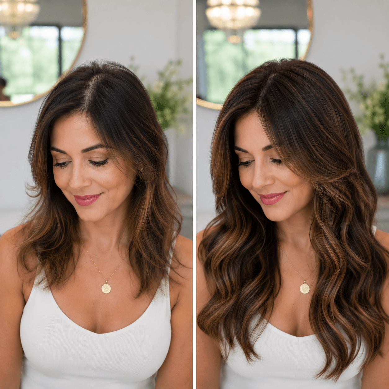 Before and After Hair Topper Transformation 2