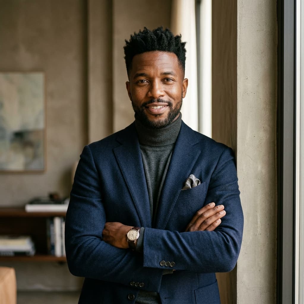 Confident Men's Hair Styling